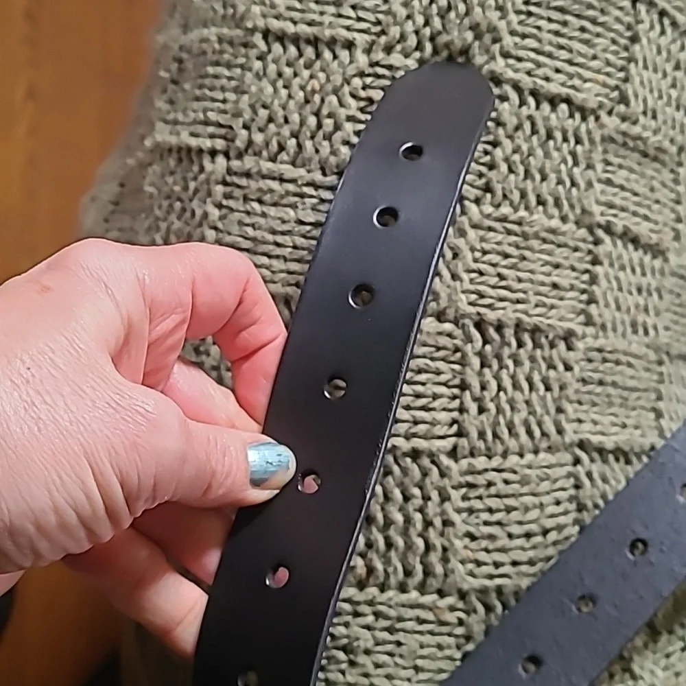 Timberland Black Leather Belt, Small, Unisex, NWT